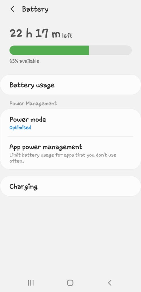 Battery Usage