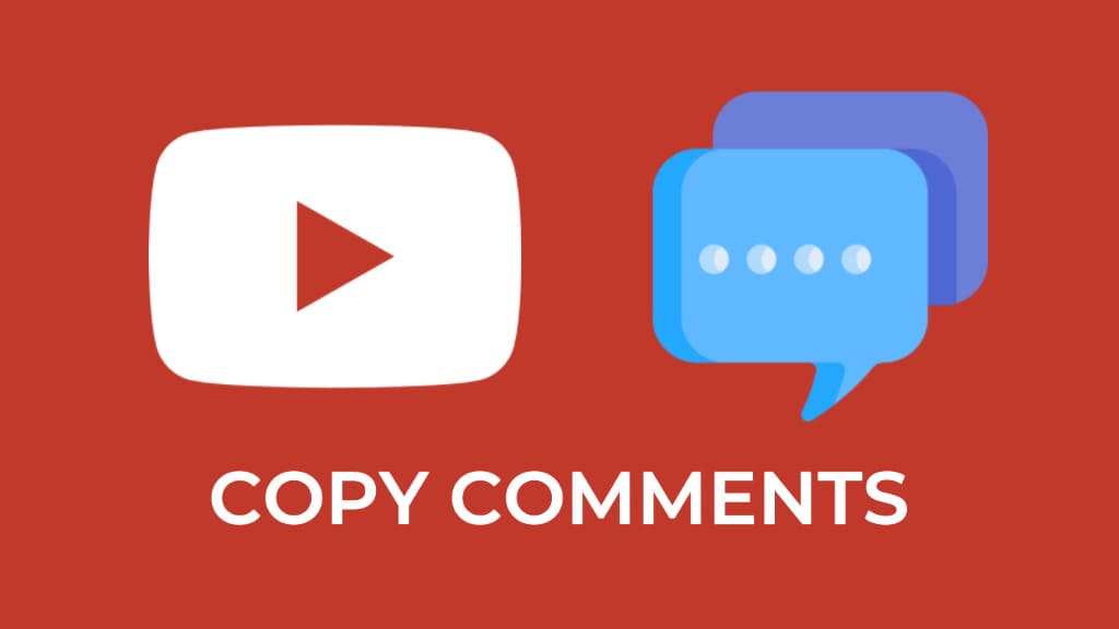 Copy comments on YouTube app