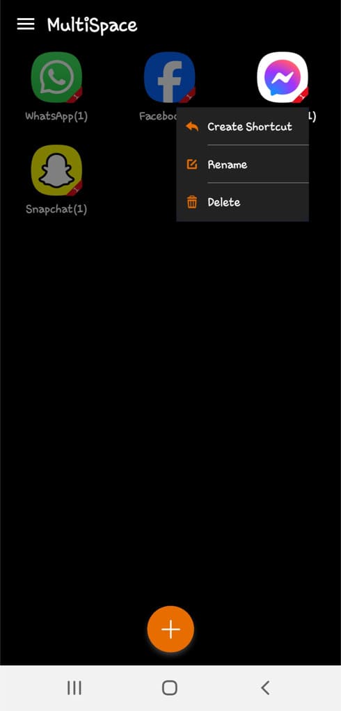 Create app shortcut
