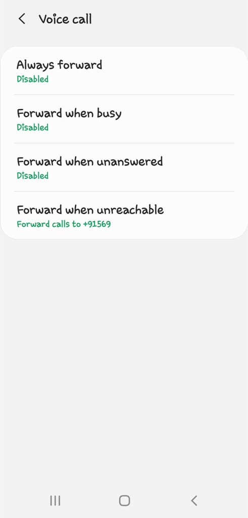 Disable call forwarding to fix incoming calls busy