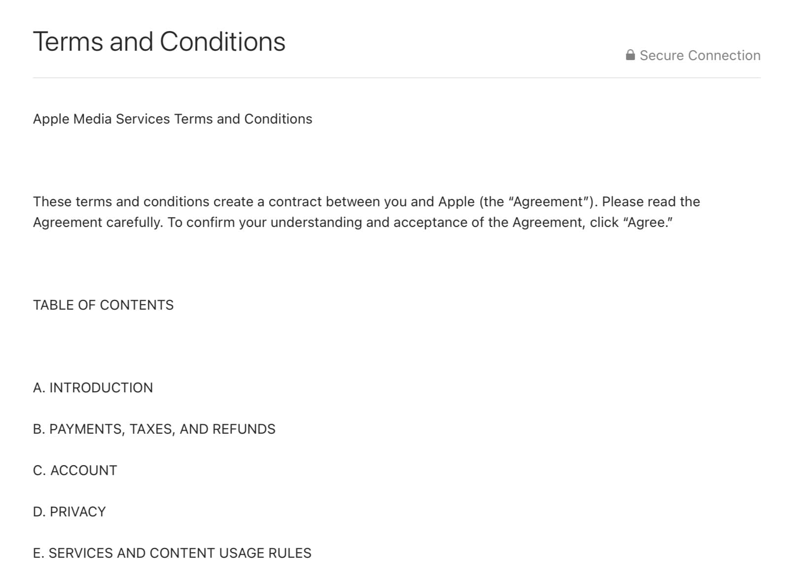 Accept Terms and Conditions