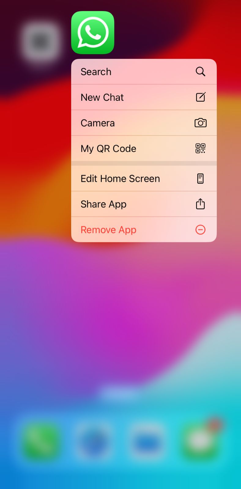 Delete WhatsApp on iPhone to clear cache