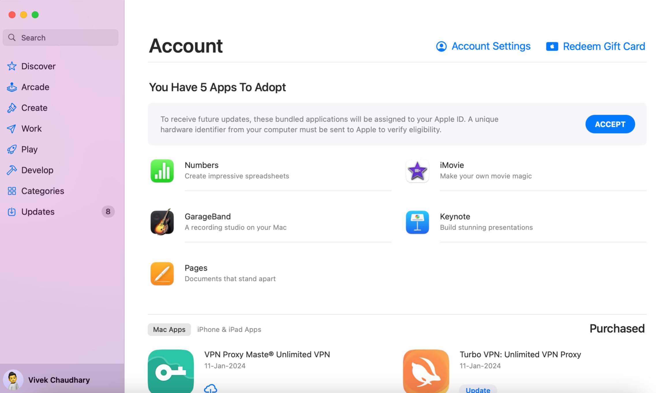Go to Account Settings