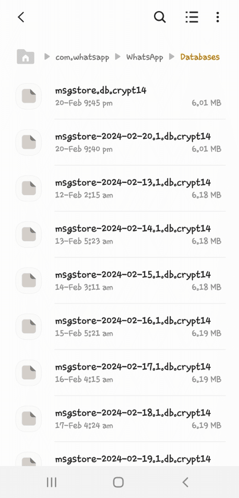 Move GBWhatsApp backup to WhatsApp databases