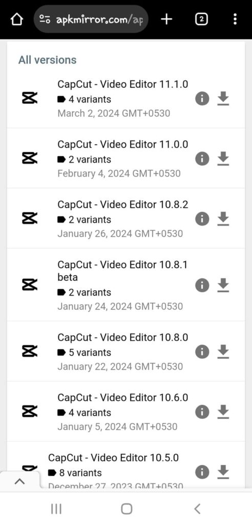 Download CapCut APK for Android