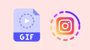 upload GIF to Instagram stories