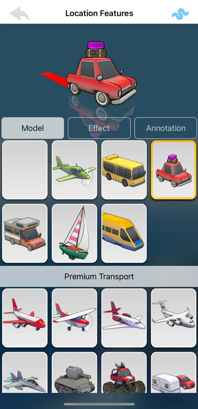 Change vehicle model