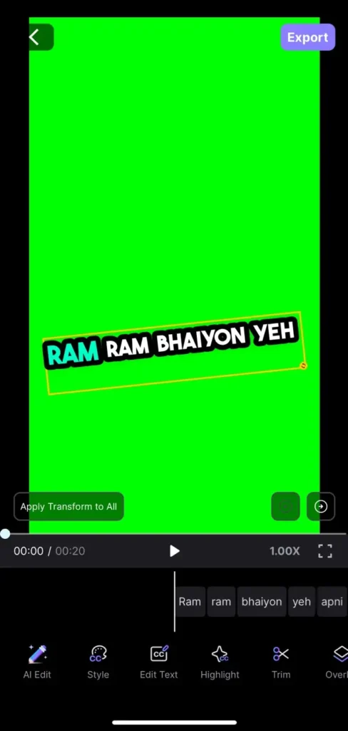 Customise captions in Blink