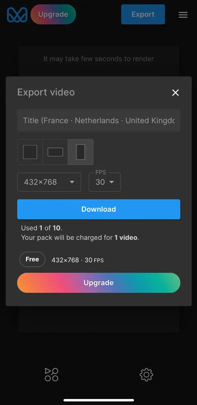 Save animated map as Mp4 video