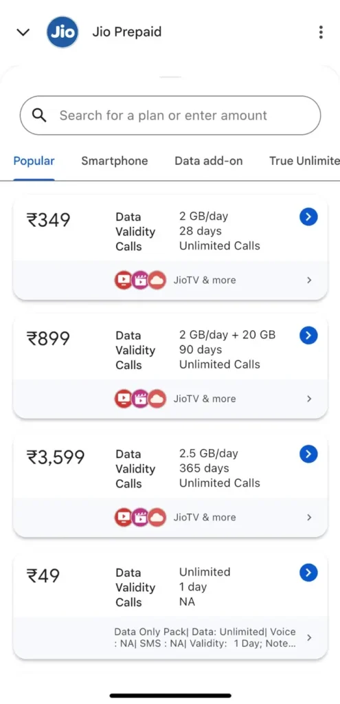 Upgrade internet plan