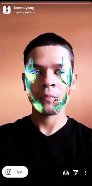 tecno cyborg effect on Instagram